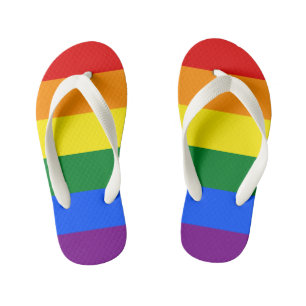 Tongs Enfants Drapeau arc-en-ciel LGBT