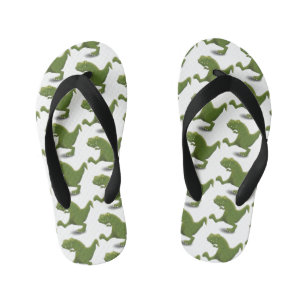 Tongs Enfants Drôle T rex dinosaure dessin animé humour