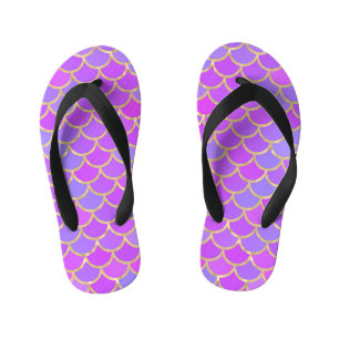 Tongs Enfants Écailles de sirène multicolores