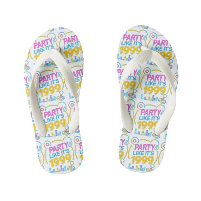 Tongs Enfants Faire la fête comme si c'était 1999®™ – Bande sono (Semelle)