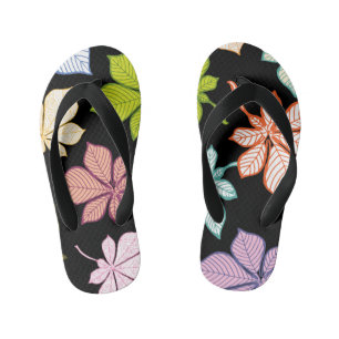 Tongs Enfants Feuilles stylisées 9