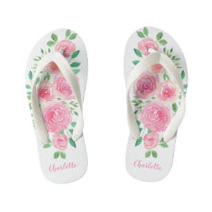 Tongs Enfants Fleur Enfant Rose Roses Nom de la fille Fille
