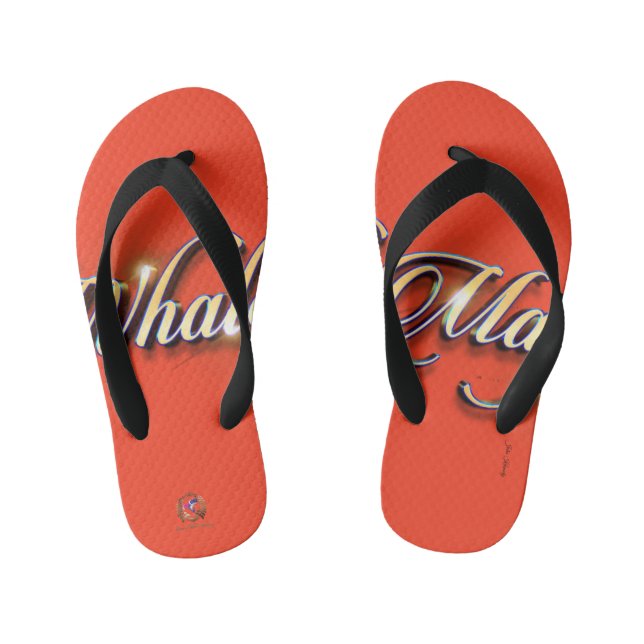 Tongs Enfants Flip Flops Baleine Magic Orange (Semelle)