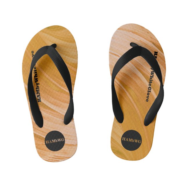 Tongs Enfants Flip-Flops HAMbWG - Orange Swirl (Semelle)