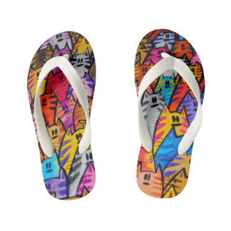 Tongs Enfants flip flops pour des enfants chats 05