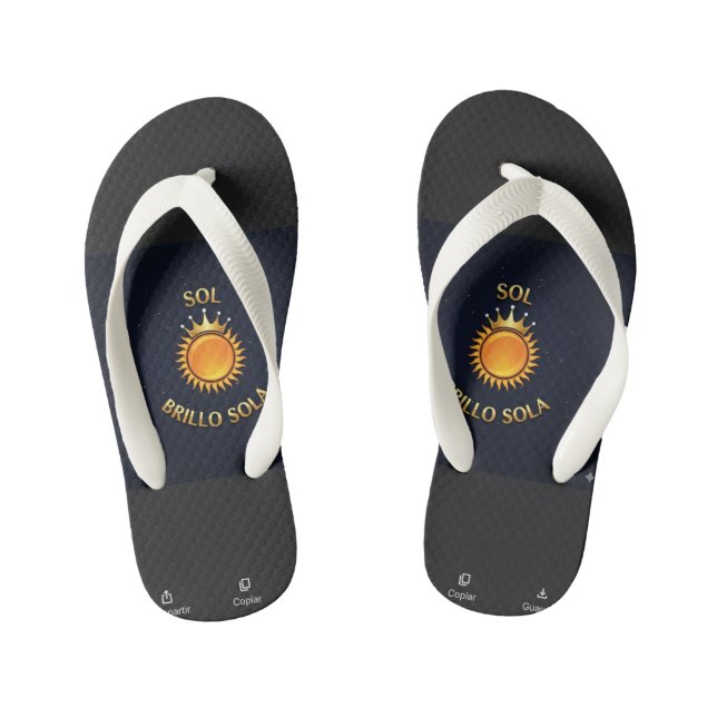 Tongs Enfants Flip Flops with Sol Brillo Sola Logo | Inspiration (Semelle)