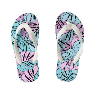 Tongs Enfants Flops à lèvres pour enfants - Feuilles tropicaux