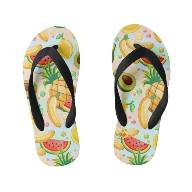 Tongs Enfants Fruits d'été frais Motif (Semelle)
