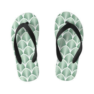 Tongs Enfants Géométrique Classique : Style Art Déco Sans Couleu