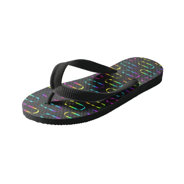 Tongs Enfants Géométrique néon (Incliné)