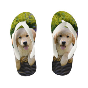 Tongs Enfants Golden Retriever Baby Dog Puppy Funny Photo - Enfa