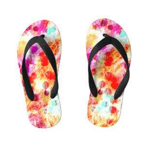 Tongs Enfants Grunge couleur point texture arrière - plan