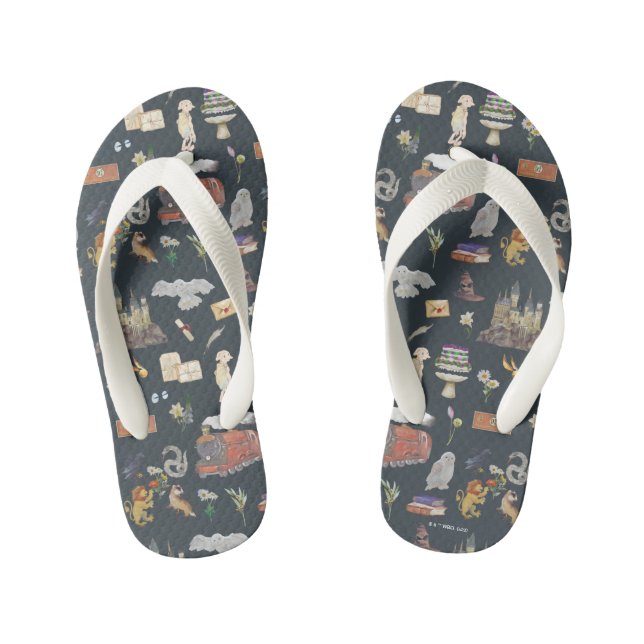 Tongs Enfants HARRY POTTER™ | Motif d'icônes (Semelle)