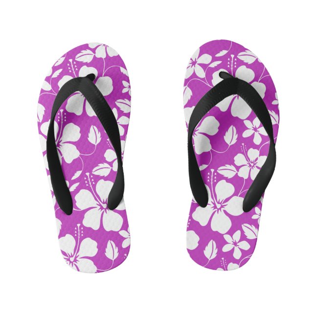 TONGS ENFANTS HAWAIIAN HULA (HIBISCUS) BERRY (Semelle)