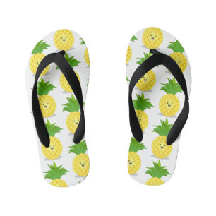 Tongs Enfants Illustration d'ananas mignon