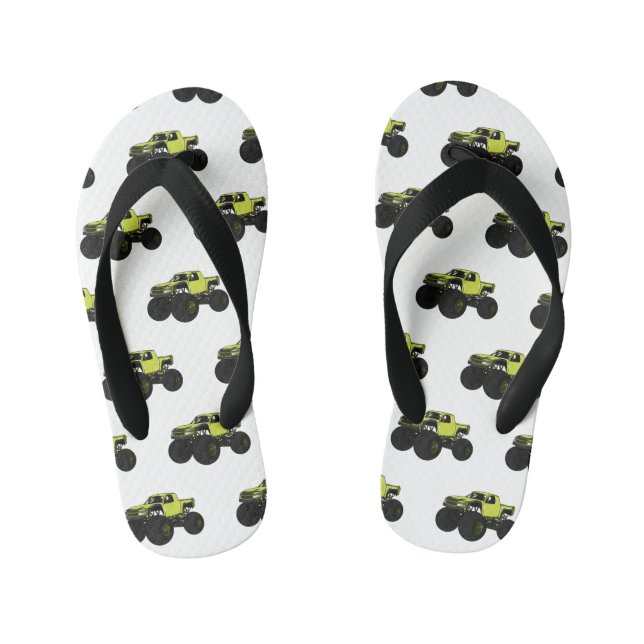 Tongs Enfants Illustration de camion monstre (Semelle)