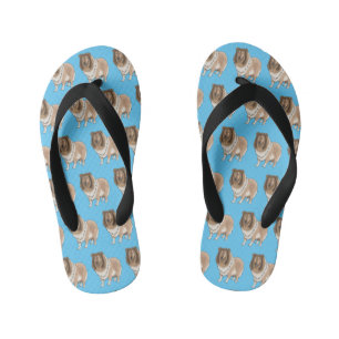 Tongs Enfants Illustration de chien Rough collie