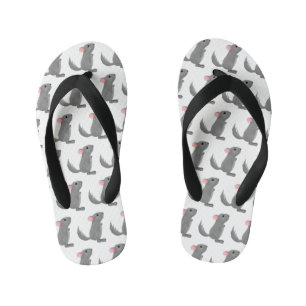 Tongs Enfants Illustration de chinchilla gris mignon