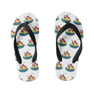Tongs Enfants Illustration de crème glacée