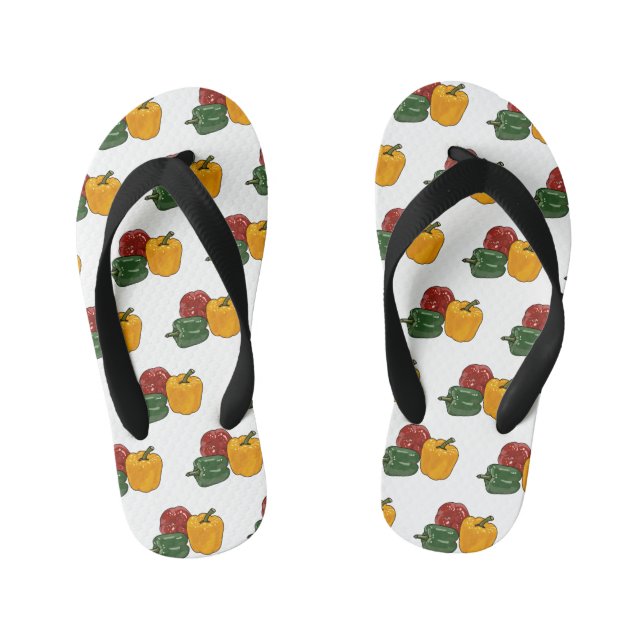 Tongs Enfants Illustration de dessin de Capsicum (Semelle)