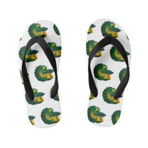 Tongs Enfants Illustration de la caricature de poisson de combat