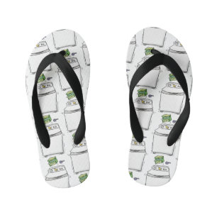 Tongs Enfants Illustration de lave-linge mignonne