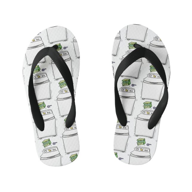 Tongs Enfants Illustration de lave-linge mignonne (Semelle)