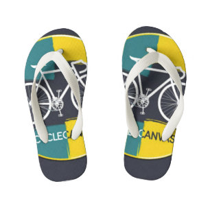 Tongs Enfants Illustration de vélo minimaliste –