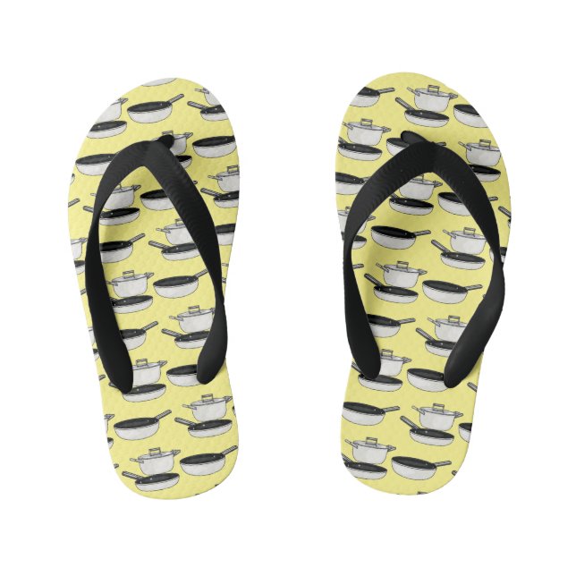 Tongs Enfants Illustration des jeux de cuisine (Semelle)