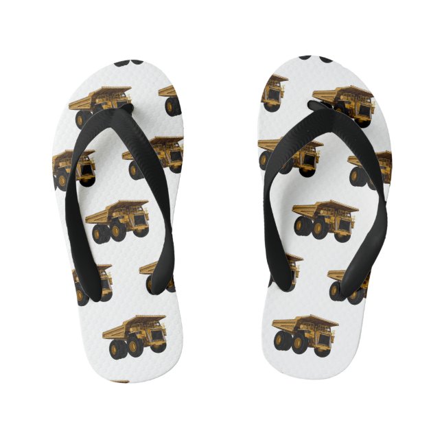 Tongs Enfants Illustration d'un camion à grande échelle (Semelle)