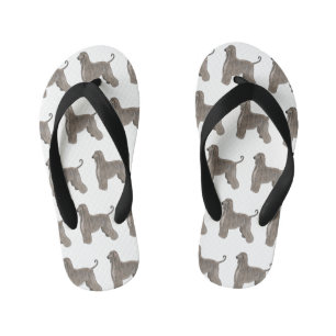 Tongs Enfants Illustration d'un chien hound afghan