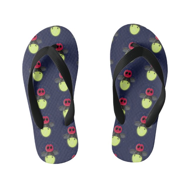 Tongs Enfants Illustration d'une luciole à éclair mignon (Semelle)