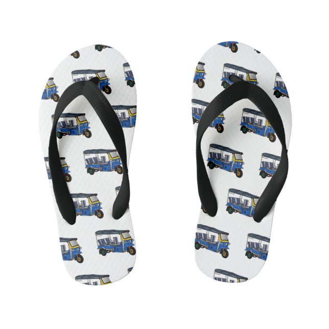 Tongs Enfants Illustration Tuk tuk (Semelle)