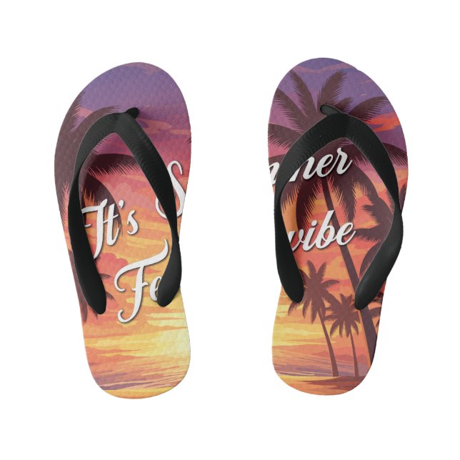 Tongs Enfants It's summer feel the vibe (Semelle)