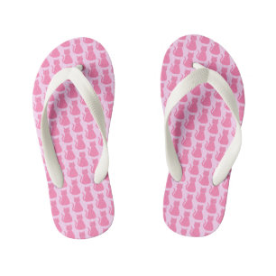 Tongs Enfants Joli Chat de fille rose Bébé Motif