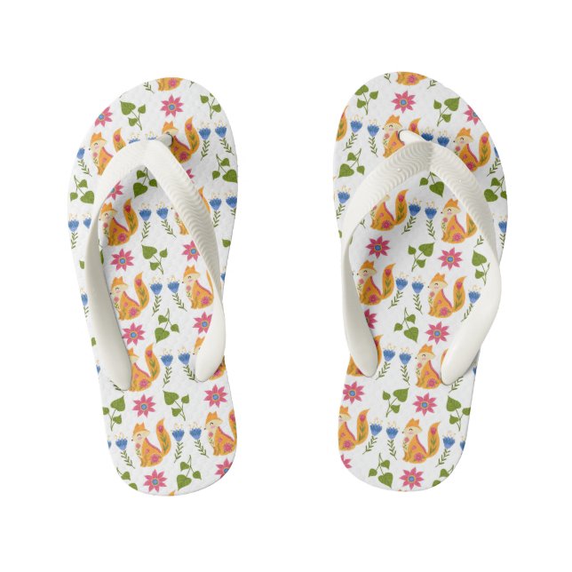 Tongs Enfants Joli modèle floral Pastel Foxy (Semelle)