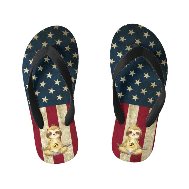 Tongs Enfants La paix Sloth American (Semelle)