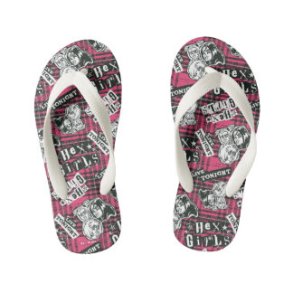 Tongs Enfants Le motif carreau punk des Hex Girls
