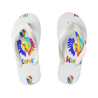 LK Kids Logo Flip Flops - Step Bold, Step Kind