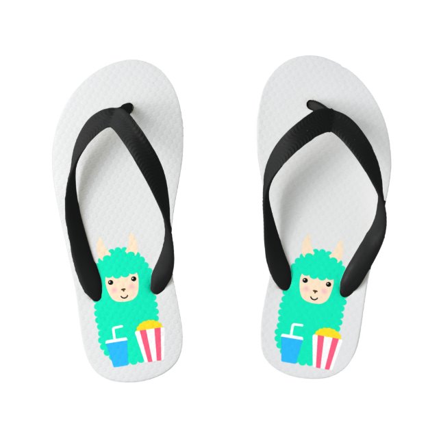 Tongs Enfants Llama Emoji (Semelle)