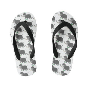 Tongs Enfants Mignonne illustration de cartoon de mammouth laine
