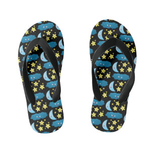 Tongs Enfants Mignons étoiles chantant, lune et bande dessinée d