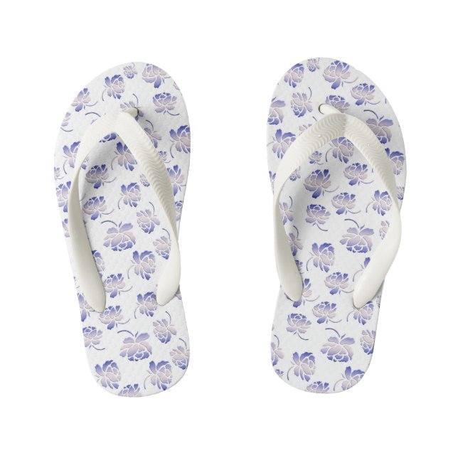 Tongs Enfants modèle floral de crèche (Semelle)