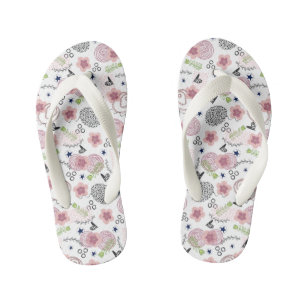 Tongs Enfants Modèle floral mou