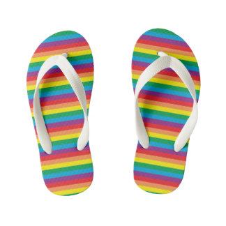 Tongs Enfants Motif arc-en-ciel simple