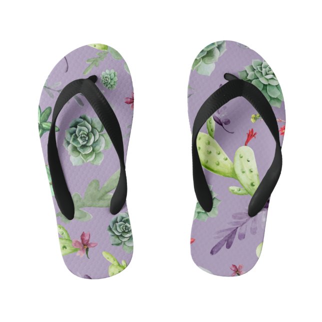 Tongs Enfants Motif Cactus 7 (Semelle)