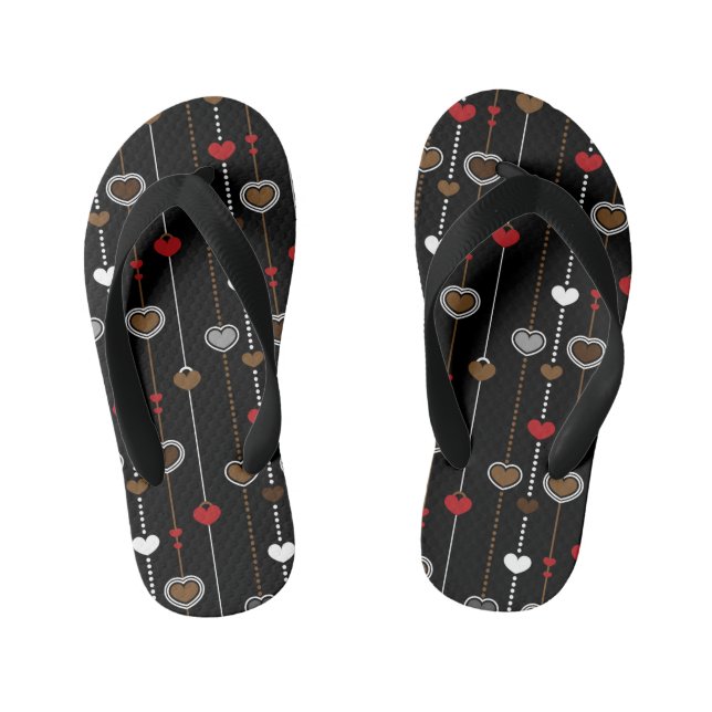 Tongs Enfants Motif de coeur 28 (Semelle)