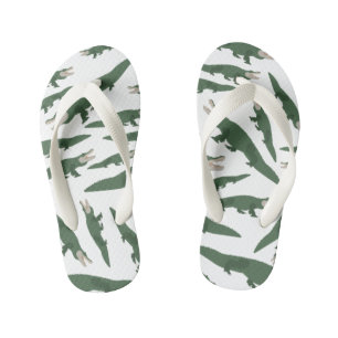 Tongs Enfants Motif de crocodile de l'alligator mignon