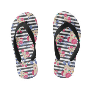 Tongs Enfants Motif de jouets en bois pour chien
