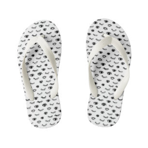 Tongs Enfants Motif de l'Eyelash Doodle